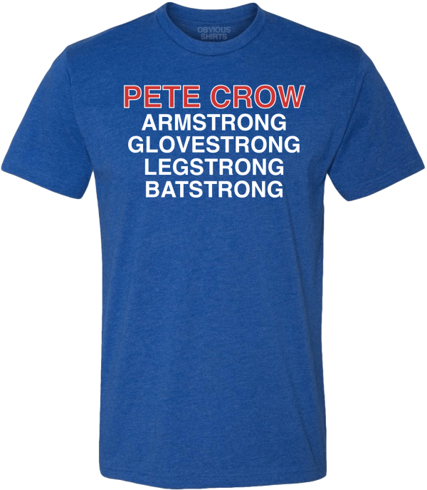 PETE CROW ARMSTRONG, GLOVESTRONG, BATSTRONG, LEGSTRONG