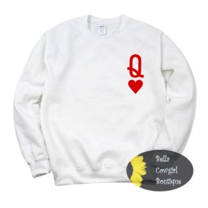Queen Of Hearts Wife Mom Sweatshirt
