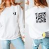 Trump Dance QR Code Trump Won 47th President Inauguration Patriotic Sweatshirt