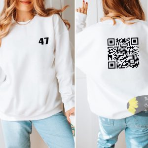Trump Dance QR Code Trump Won 47th President Inauguration Patriotic Sweatshirt