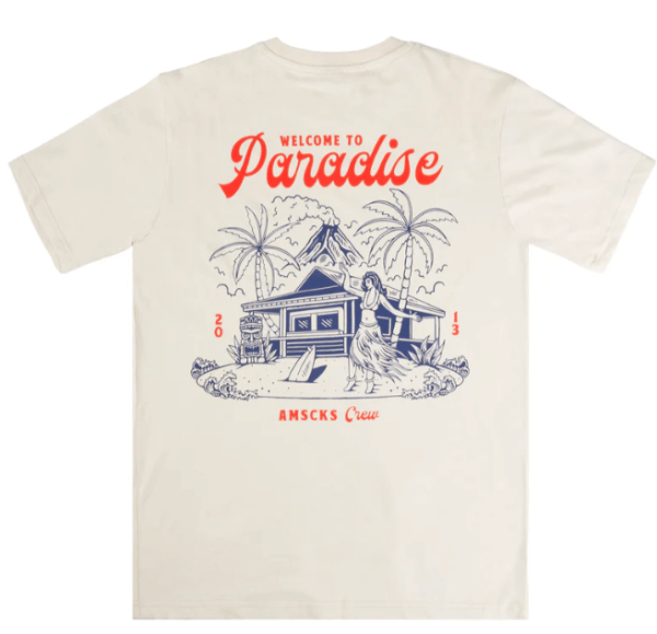 AMERICAN SOCKS – WELCOME TO PARADISE T-SHIRT