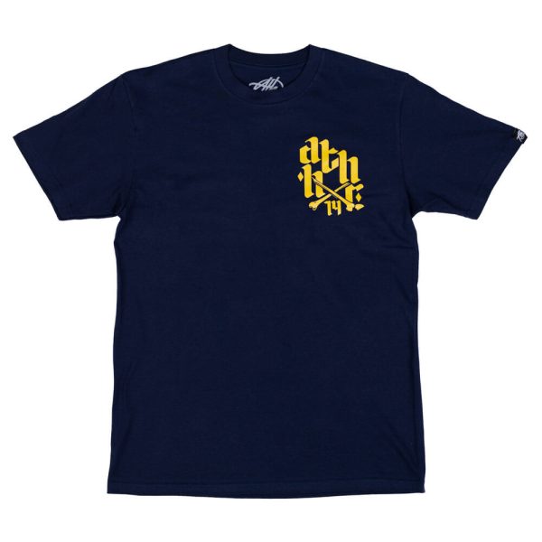 ATHENS HARDCORE ATHENS VANDALS NAVY BLUE T-SHIRT