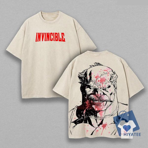 Conquest Invincible Vintage Anime Tee – Double Printed Oversized Heavyweight T-Shirt