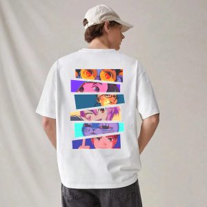 Dandadan Character Highlight Graphic Tee  Anime Icons & Logo Design
