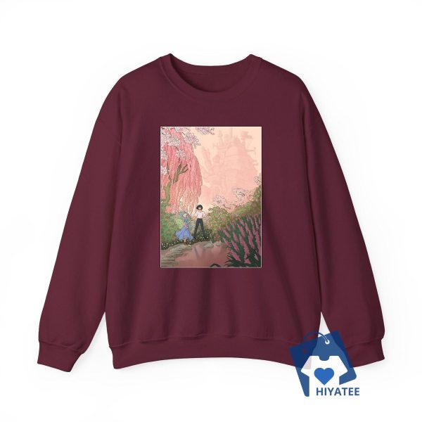 Howl’s Moving Castle Sweatshirt – Enchanting Howl & Sophie Anime Crewneck