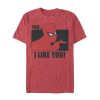 Men’s Marvel Spider-Man Likes You T-Shirt