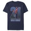 Men’s Marvel Spider-Man Swinging 21st Birthday T-Shirt