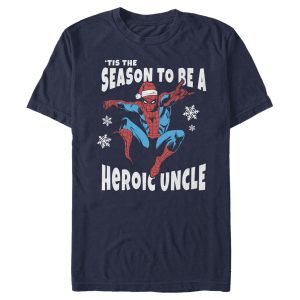 Men’s Marvel Spider-Man Uncle ‘Tis the Season T-Shirt