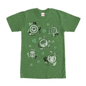 Men’s Marvel St. Patrick’s Day Clover Icon T-Shirt