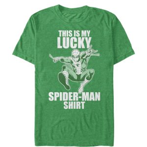 Men’s Marvel St. Patrick’s Day Spider-Man Lucky T-Shirt