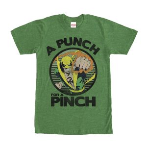 Men’s Marvel St. Patrick’s Iron Fist Punch for a Pinch T-Shirt