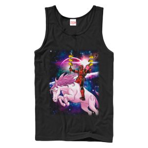 Men’s Marvel Taco Deadpool on Space Unicorn Tank Top