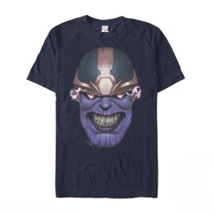 Men’s Marvel Thanos Grinning Face T-Shirt