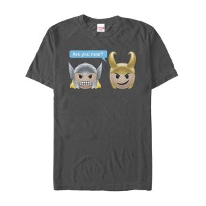 Men’s Marvel Thor Loki Mad Emoji T-Shirt
