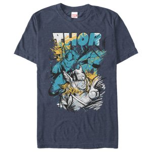 Men’s Marvel Thor Sketch Splatter Print T-Shirt