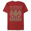 Men’s Marvel Ugly Christmas Hulk Want Presents T-Shirt