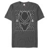 Men’s Marvel Ugly Christmas Panther Mask T-Shirt