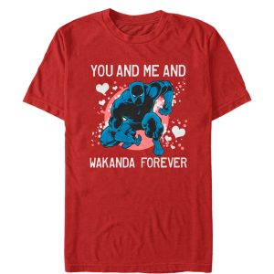 Men’s Marvel Valentine Panther Wakanda Forever T-Shirt