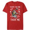 Men’s Marvel Valentine You’re the One Thor Me T-Shirt