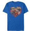 Men’s Marvel Valentine’s Day Avenger Heart Collage T-Shirt