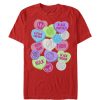 Men’s Marvel Valentine’s Day Candy Heart Heroes T-Shirt