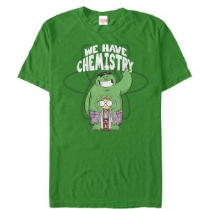 Men’s Marvel Valentine’s Day Hulk We Have Chemistry T-Shirt
