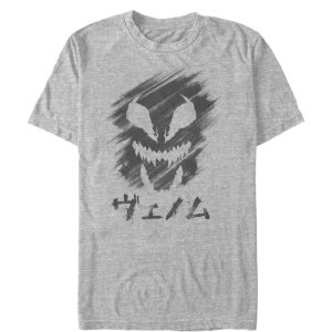 Men’s Marvel Venom Kanji Character Smudge T-Shirt