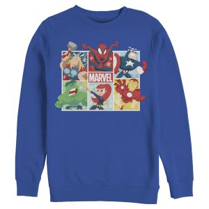 Men’s Marvel Winter Holiday Heroes Sweatshirt