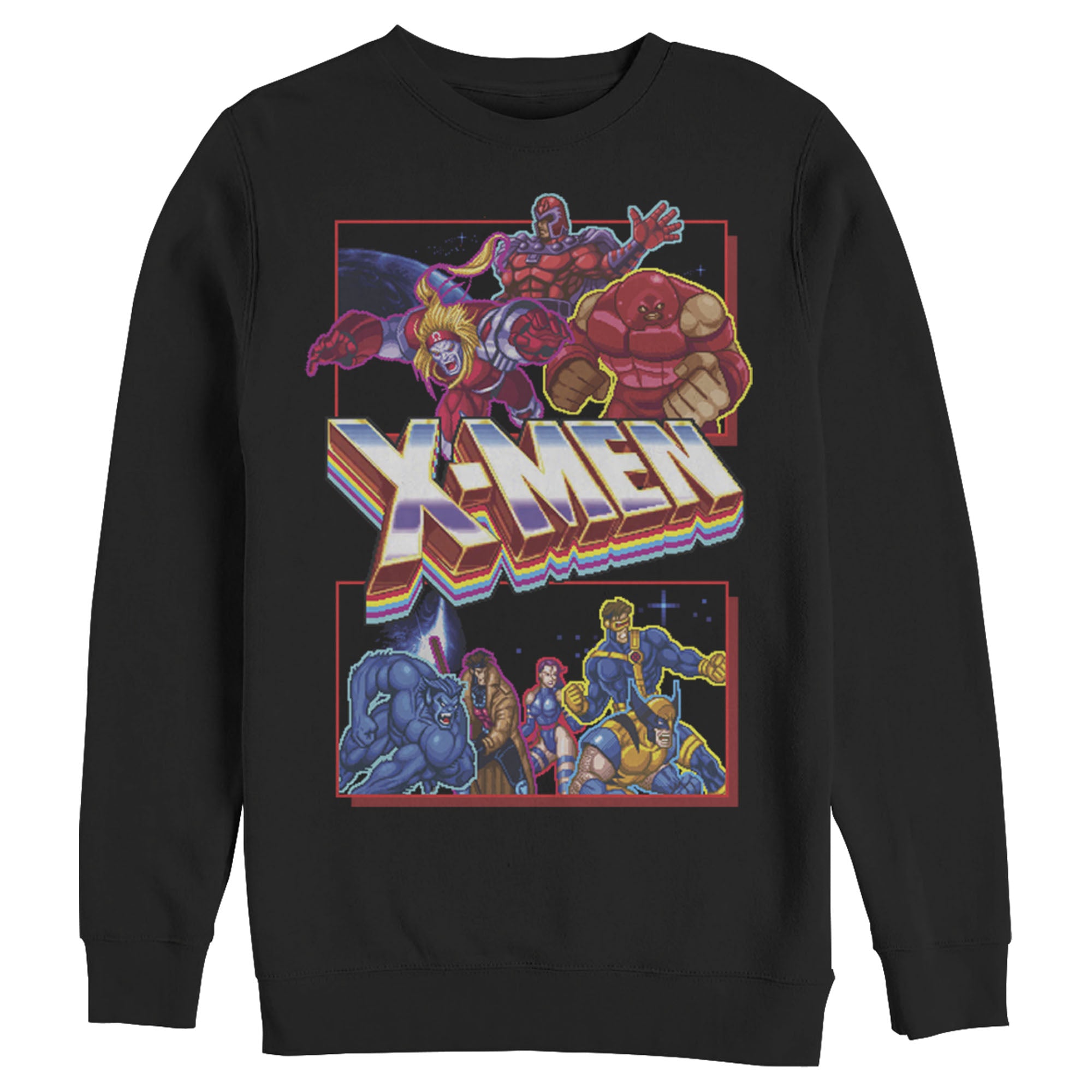 Men's Marvel X-Men Arcade Crew Sweatshirt Men's Marvel X-Men Arcade Crew Sweatshirt