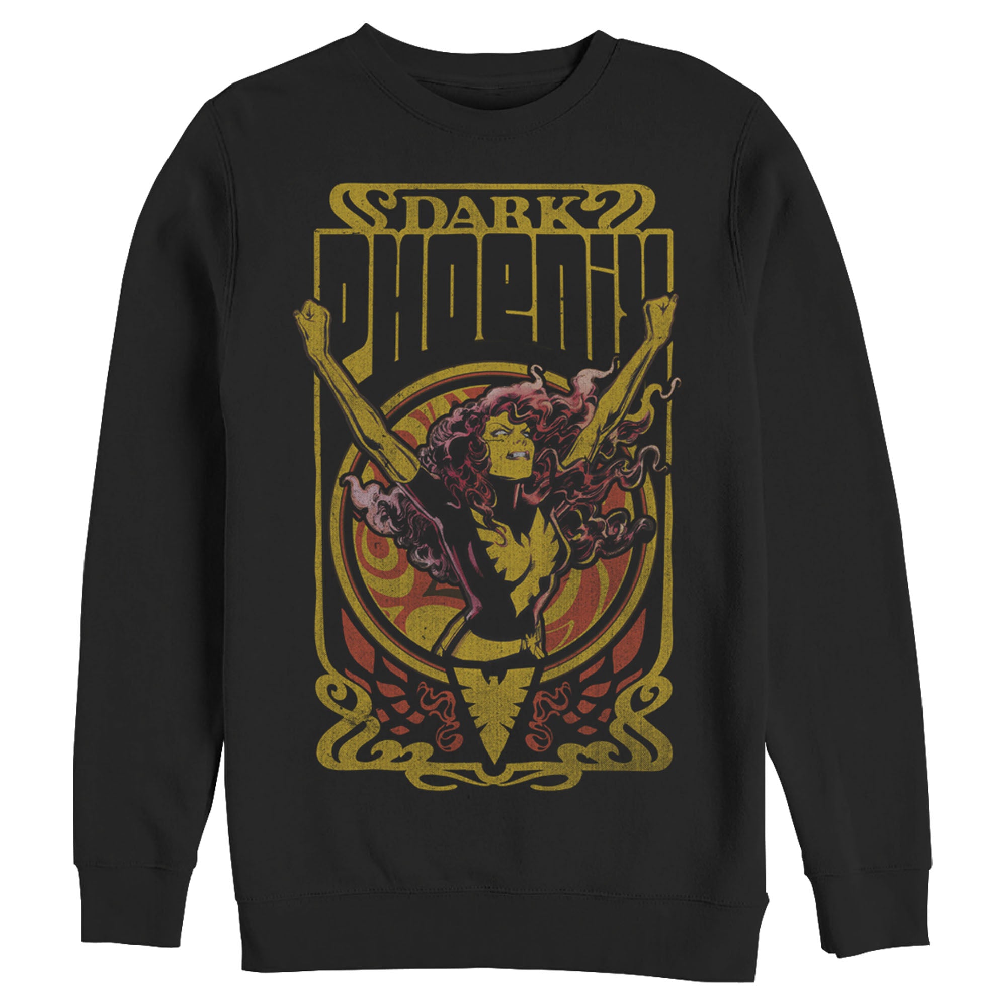 Men's Marvel X-Men Dark Phoenix Crest Sweatshirt Men's Marvel X-Men Dark Phoenix Crest Sweatshirt