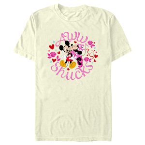 Men’s Mickey & Friends Aww Shucks Minnie Kiss T-Shirt