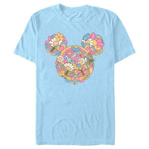 Men’s Mickey & Friends Flowers and Butterflies Ears T-Shirt