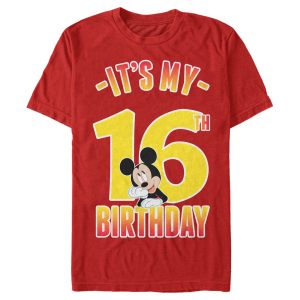 Men’s Mickey & Friends It’s My 16th Birthday T-Shirt