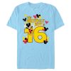 Men’s Mickey & Friends The Birthday Boy Is 16 T-Shirt