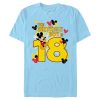 Men’s Mickey & Friends The Birthday Boy Is 18 T-Shirt