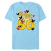 Men’s Mickey & Friends The Birthday Boy Is 50 T-Shirt