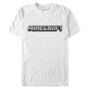 Men’s Minecraft Classic Logo White T-Shirt
