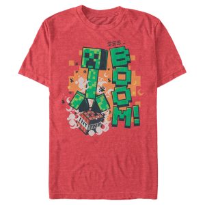 Men’s Minecraft Creeper Boom T-Shirt