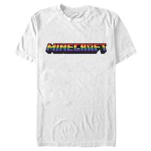 Men’s Minecraft Rainbow Logo T-Shirt