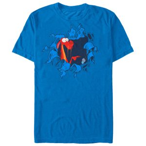 Men’s Mulan Mushu Hole Print T-Shirt