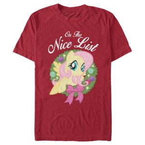 Men’s My Little Pony Christmas Fluttershy Nice List T-Shirt
