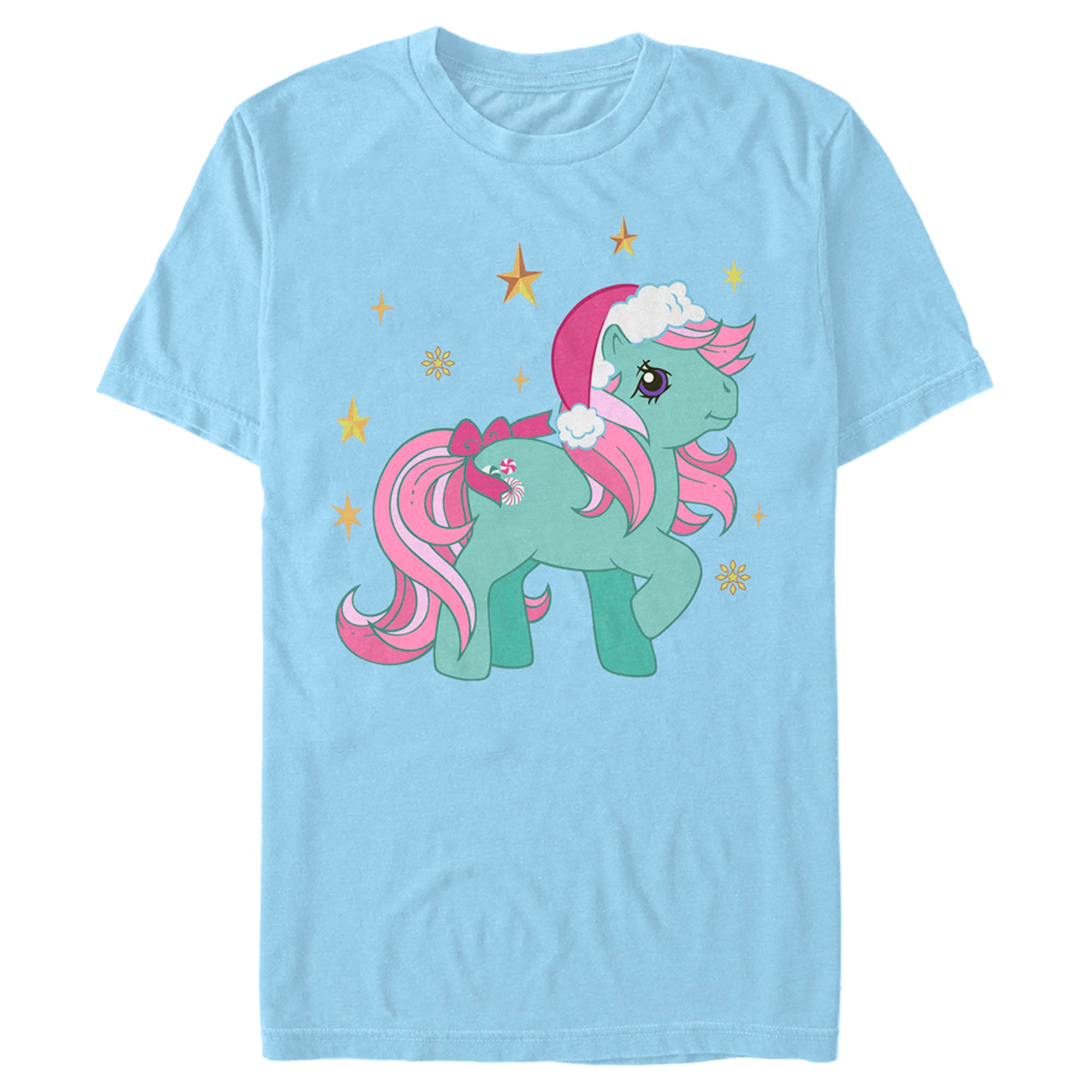 Men's My Little Pony Christmas Minty Gold Stars T-Shirt Men's My Little Pony Christmas Minty Gold Stars T-Shirt