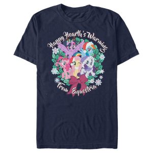 Men’s My Little Pony Friendship is Magic Christmas Happy Hearth’s Warming T-Shirt