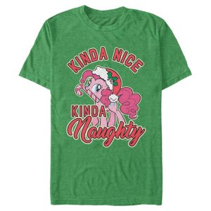 Men’s My Little Pony Friendship is Magic Christmas Pinkie Pie Naughty or Nice T-Shirt