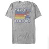 Men’s Nintendo Super Mario Rainbow Stripes T-Shirt