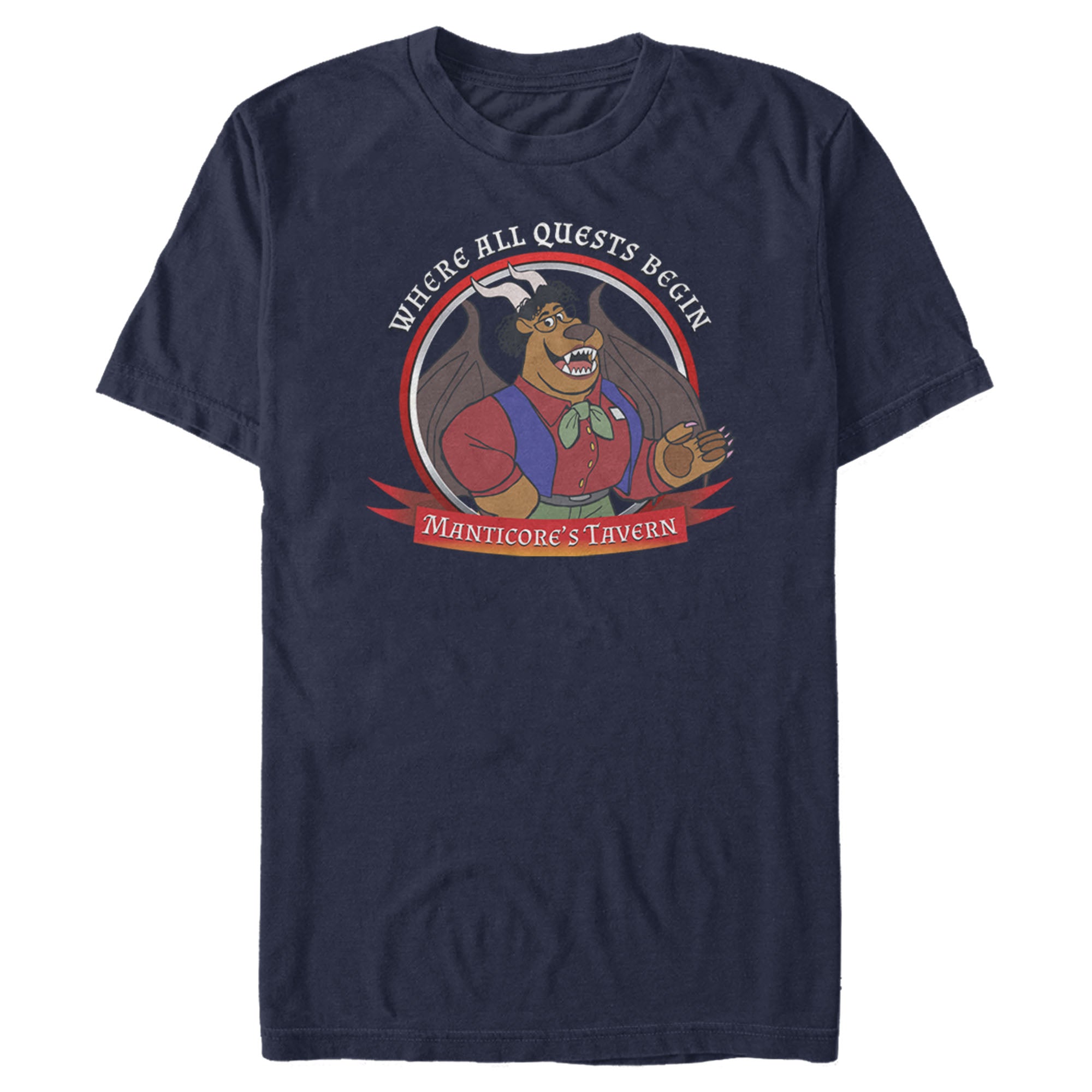 Men's Onward Manticore's Tavern Quests Begin T-Shirt Men's Onward Manticore's Tavern Quests Begin T-Shirt