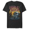 Men’s Peter Pan Skull Rock Vintage Sunset Poster T-Shirt