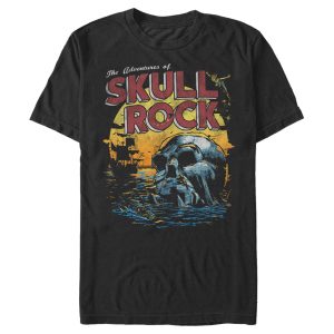 Men’s Peter Pan Skull Rock Vintage Sunset Poster T-Shirt