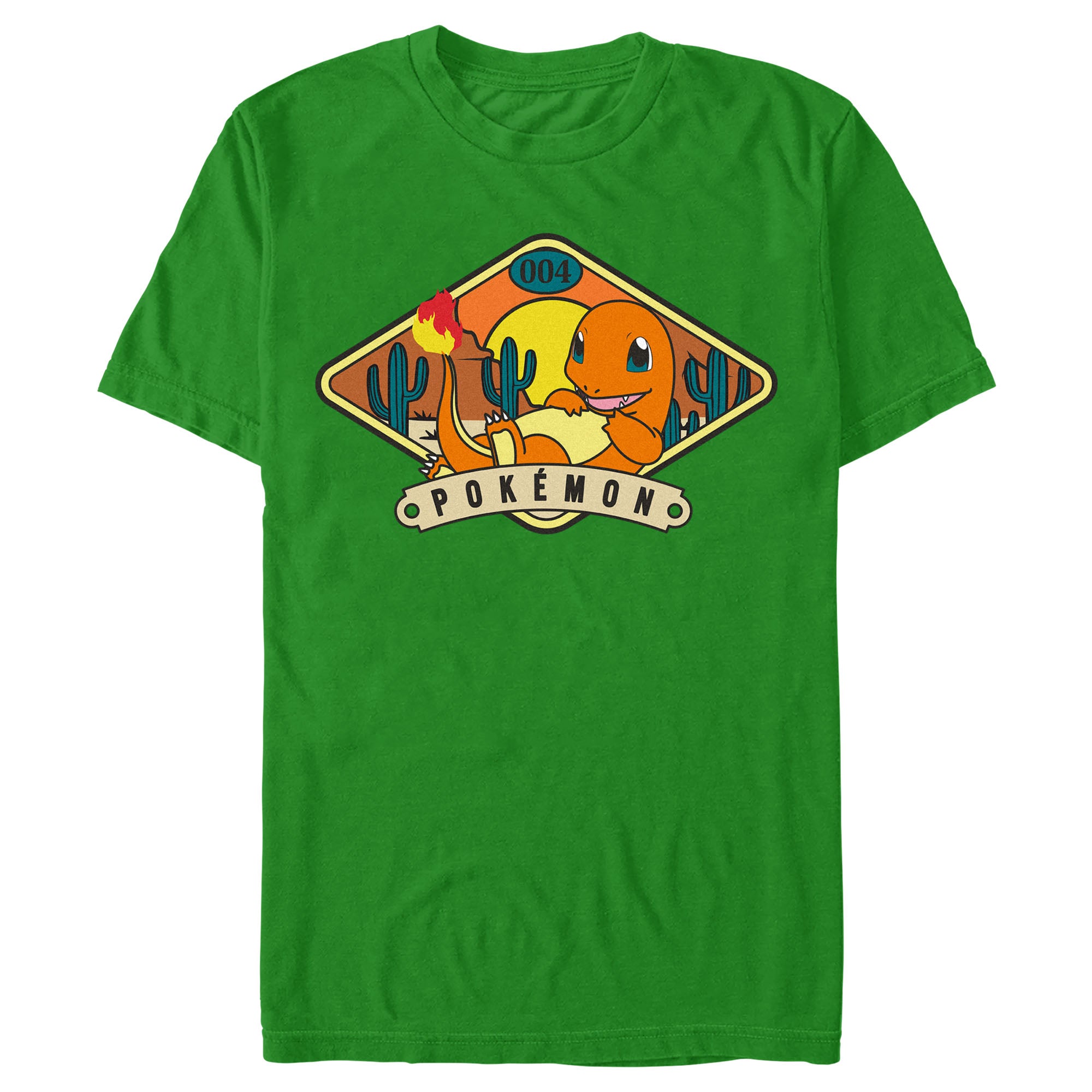 Men's Pokemon Desert Charmander T-Shirt Men's Pokemon Desert Charmander T-Shirt