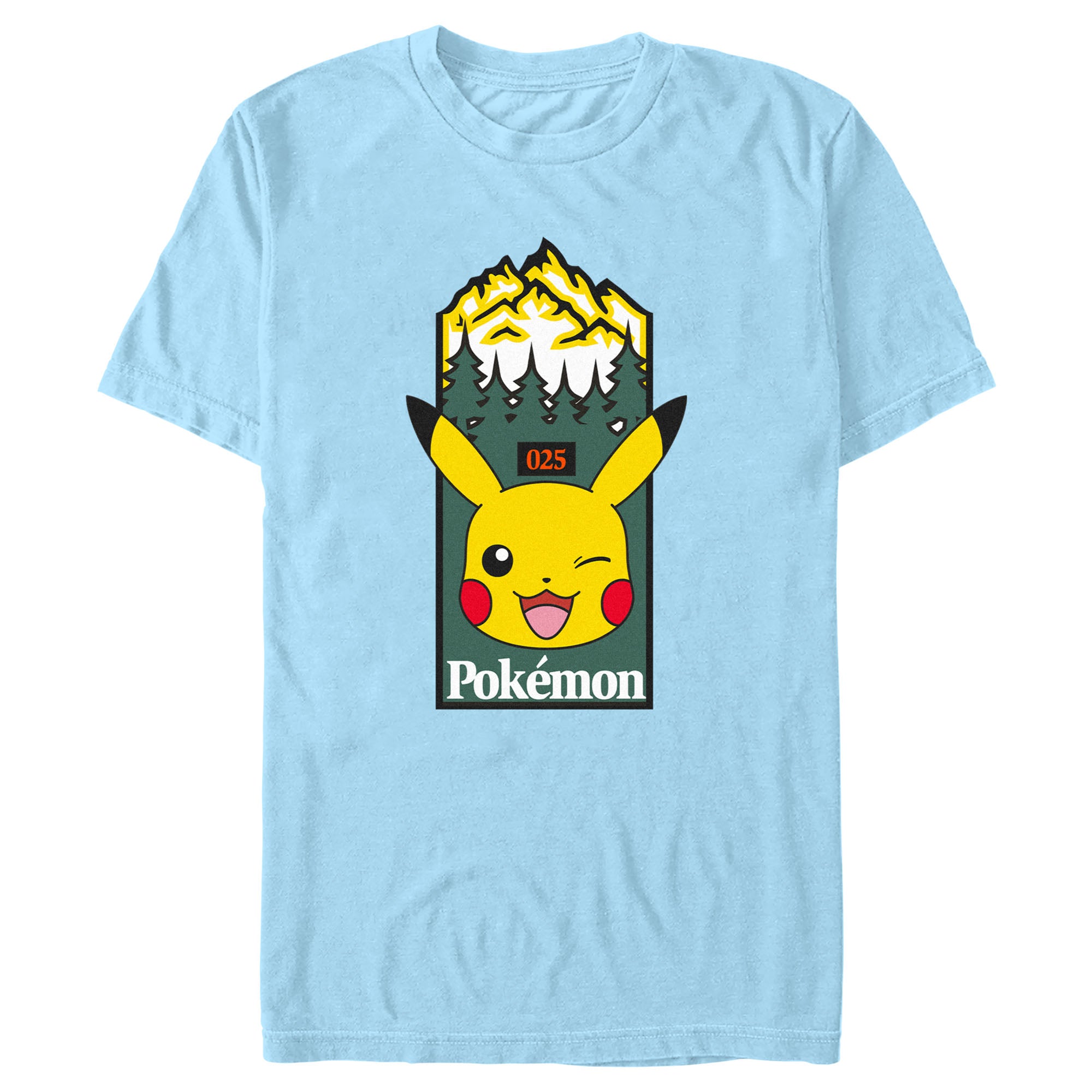 Men's Pokemon Mountain Pikachu T-Shirt Men's Pokemon Mountain Pikachu T-Shirt